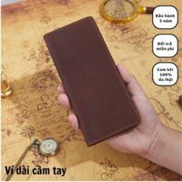 Ví nam dài Limo leather D101 da bò sáp cao cấp