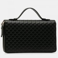 Ví Nam Gucci Microguccissima Leather Double Zip Organizer Clutch