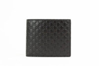 Ví nam Gucci Monogram Logo Black Soft Margaux Leather Bifold Wallet