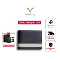Ví Nam Khắc Tên Theo Yêu Cầu Thanh Long Leather Cosmos Da Bò Thật Saffiano Fullbox Hộp Quà Và Túi Làm Quà Tặng