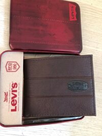 Ví nam màu nâu chính hãng hiệu LEVI'S