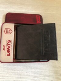 Ví nam màu nâu đen chính hãng hiệu LEVI'S