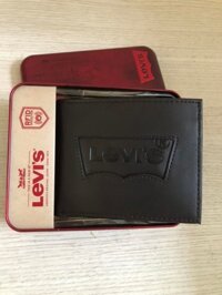 Ví nam màu nâu đen chính hãng hiệu LEVI'S