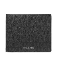 Ví Nam Michael Kors Cooper Logo Billfold Wallet With Coin Pouch Black