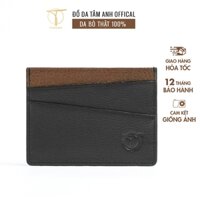 Ví nam mini chuyên dụng đựng thẻ TÂM ANH da bò thật cao cấp nhỏ gọn tiện lợi VNTAN-602VD