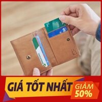 Ví Nam Mini Dáng Đứng B21 Shoemaker Nhỏ Gọn, Bóp Da Bò Cao Cấp Nhiều Ngăn Đựng Thẻ Card Tiện Dụng Full Hộp Box 🔥 Tốt