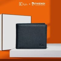 Ví Nam Ngang Gập Da Bò Thật Cao Cấp Hàng Hiệu KALIS x Thiendi WCMN01 Bóp Ví Da Bò Nam Nguyên Tấm Full Hộp Có Bảo Hành