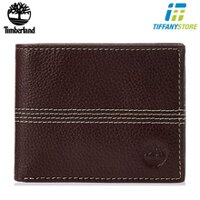 Ví nam Timberland Men's Blix Slimfold Leather Wallet, Brown (Quad Stitch) - D08389/01