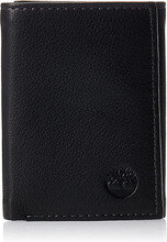 Ví nam Timberland Mens Leather Trifold Wallet With ID Window, Black - D01388/08