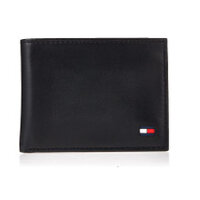 Ví nam Tommy Hilfiger Men's Leather Dore Passcase Billfold Wallet, Black - 31TL22X046