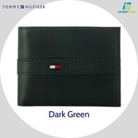 Ví nam Tommy Hilfiger Men's Leather Wallet - Slim Bifold 5673/05 - Dark Green