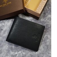 Ví ngắn nam polo da thật - da bò siêu mềm đẹp hàng xịn hộp cao cấp
