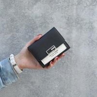 Ví Ngắn Nữ Mini Cầm Tay FOREVER YOUNG Gấp 3 Nhỏ Gọn Nhiều Ngăn Tiện Dụng VD12 - Micocah Mall - VD12 ĐEN
