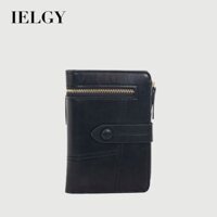 Ví ngắn phong cách Hàn Quốc IELGY dành cho nữ khe cắm nhiều thẻ kết cấu đa chức năng