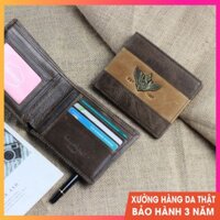 Ví ngang cho nam da sần dính biểu tượng Cefiro độc đáo (12x10cm) - WS108