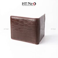 Ví ngang nam - Ví nam da bò HT.NEO 100% da bò thật, thiết kế sang trọng mạnh mẽ, nhiều ngăn, đường may tỉ mỉ VKM3
