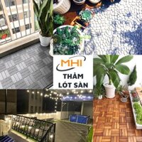 Vỉ Nhựa Lót Sàn Ban Công Kiểu Viên Sỏi. Tấm nhựa lót sàn Nhà TắmHồ BơiSân ThượngSân Vườn. Hàng VNXK  - vàng