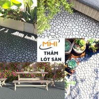 Vỉ Nhựa Lót Sàn Ban Công Kiểu Viên Sỏi. Tấm nhựa lót sàn Nhà TắmHồ BơiSân ThượngSân Vườn. Hàng VNXK  - Đỏ tươi