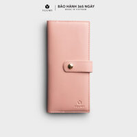 Ví nữ cầm tay khóa cài YUUMY Seasand YV70 - Màu Hồng Phấn