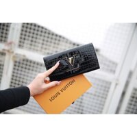 Ví nữ cầm tay LV Capu 19cm (chuẩn, có hạn)