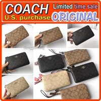 Ví nữ Coach / Ví dây kéo đôi /Ví Da Thời Trang Có Dây Kéo Cho Nữ F87591