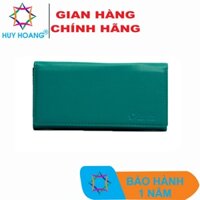 Ví nữ da bò 2 gấp màu xanh lá TH3166