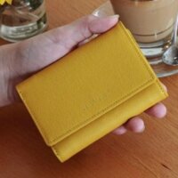 ví nữ da thật cao cấp gập 3 mini thời trang Lucaster LRC0016 có hộp làm quà tặng BH12 tháng