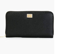 Ví Nữ Dolce & Gabbana Logo Plaque Zip-Around Wallet