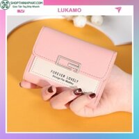 Ví nữ gấp 3 mini MADLEY dễ thương nhỏ gọn bỏ túi cao cấp nhiều ngăn đựng tiền giá rẻ LUKAMO VD220
