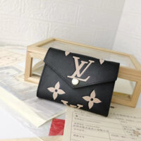 Ví nữ Louis Vuitton M80968 Ví giảm giá 30% màu đen mới dành cho nữ, Túi xách LV Túi đựng thẻ dập nổi có hộp