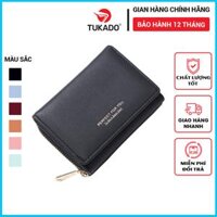 Ví Nữ Mini Cầm Tay Gấp 3 Nhỏ Gọn Nhiều Ngăn Tiện Dụng Da Cực Đẹp PFY11 - BJ6905-014 ĐEN