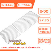 [Vỉ nướng Inox] Vỉ Nướng dự phòng Bếp Nướng Than, Vỉ nướng không gỉ sét