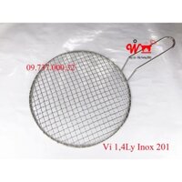 Vỉ nướng than hoa, chất liệu inox 201, 304, đồng, vỉ nướng dày  1,4ly; 1,8ly; 2,5ly dùng cho bếp nướng than hoa bbq