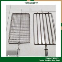 Vỉ nướng thịt cá inox cho máy quay thịt tự động