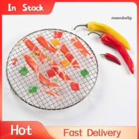 Vỉ nướng/hấp đồ ăn bằng thép không gỉ hình tròn dùng cho nồi chiên không dầu trong nhà bếp