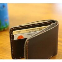 Ví sen 4 , da bò thật , bóp mini nhỏ gọn