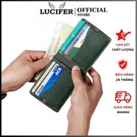 Ví sen 8/Bóp nam mini da espom cao cấp  - Bảo hành 2 năm - VN36