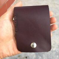 ví sen thủ công da bò