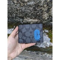 Ví SLIM BILLFOLD WALLET IN COLORBLOCK SIGNATURE CANVAS WITH COACH PATCH (COACH 2819)