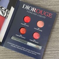 Vỉ Son Kem Dior Rouge Forever Liquid 999-100-626-558 ( Đỏ Tươi - Hồng Nude - Cam Gạch - Hồng Đất )