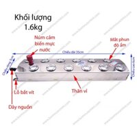 Vỉ Tạo Ẩm 12 Mắt bằng Sóng Siêu Âm 48V 350W 9L/H