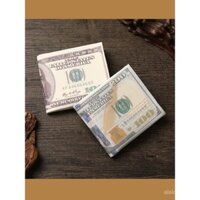 Ví thời trang với họa tiết tiền tệ quốc gia, ví da ngắn dung tích lớn có khóa kéo cá nhân hóa và vui nhộn, quà tặng sinh viên