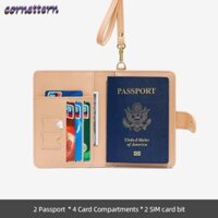 Ví treo cổ CORNE, Ví RFID da hộ chiếu, Hộp đựng thẻ Id đa chức năng tín dụng