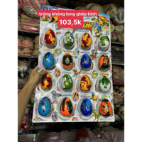 vỉ trứng khủng long đồ chơi nhựa chất liệu nhựa abs, vỉ ghép trứng biến hình khủng long