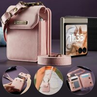 Ví từ tính Dây đeo chéo Túi du lịch Mini phổ biến cho OPPO Find N3 Flip N2Flip Túi đựng điện thoại di động Vỏ da