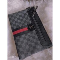 Ví, túi cầm tay nam gucci GC họa tiết cố điển, da thật cao cấp