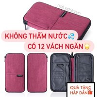 Ví túi đựng vé hộ chiếu tài liệu thẻ giấy tờ tuỳ thân không thấm nước có vách ngăn đi du lịch NATUREHIKE NH17C001-B