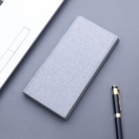 Ví vải canvas dáng dài siêu mỏng kiểu retro đơn giản cá tính cho nam