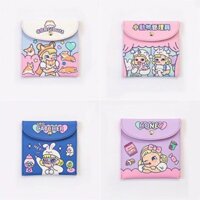 Ví vuông da PU đựng tampon kín đáo cho con gái Bentoy Milkjoy UFO Catcher Dream bunny pastel the grand pet shop corgi