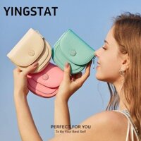 Ví YINGSTAT, Ví nhiều thẻ da PU, Túi đựng tiền xu Mini màu trơn